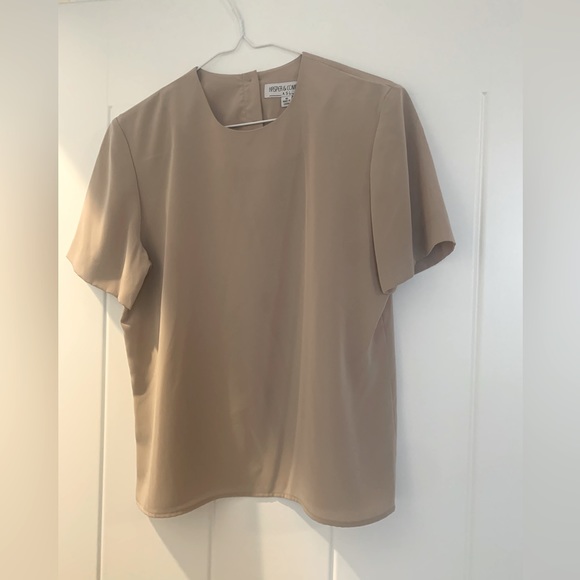 kasper & company ASL Tops - Vintage Silk (like) shoulder pad top